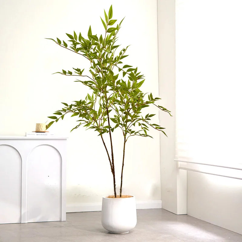 ficus artificiel grande branche pour décoration intérieure et extérieure