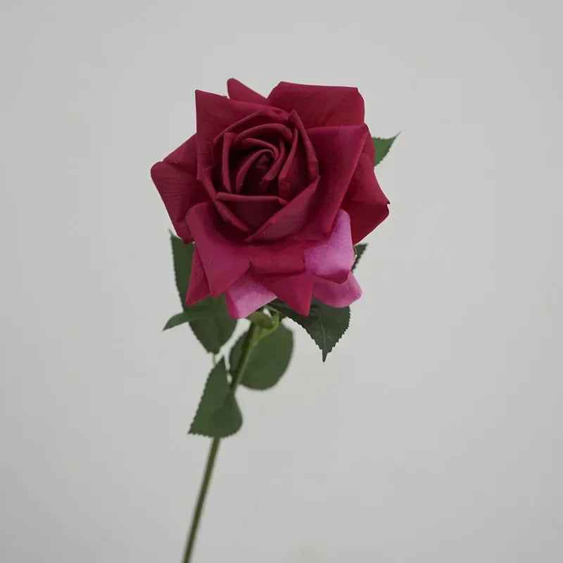 branche de roses artificielles en latex pour décoration et cadeaux