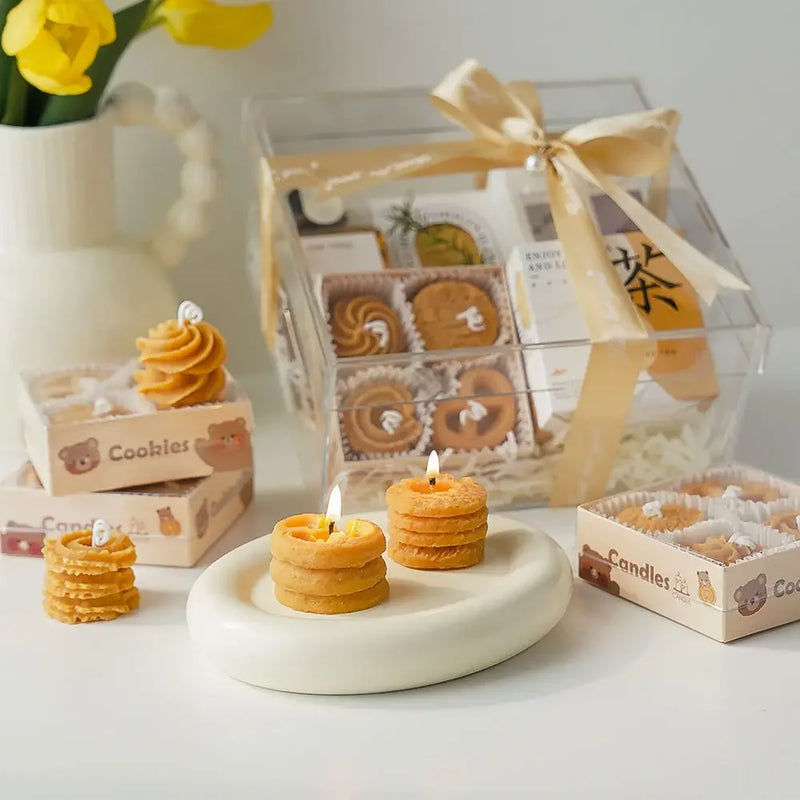 bougie parfumée biscuits créative cadeau fait main pour fille