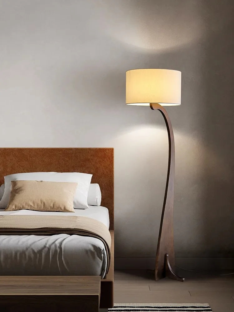 lampadaire led en bois design moderne luminaire décoratif idéal