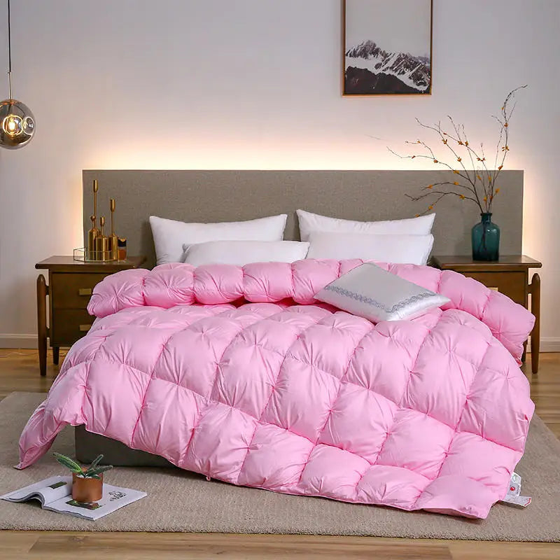 couette en duvet d'oie luxe épaisse pour hiver