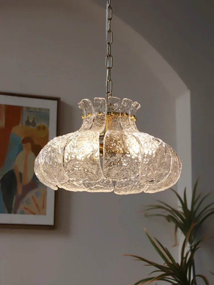 lustre rétro en verre style américain pour décoration intérieure