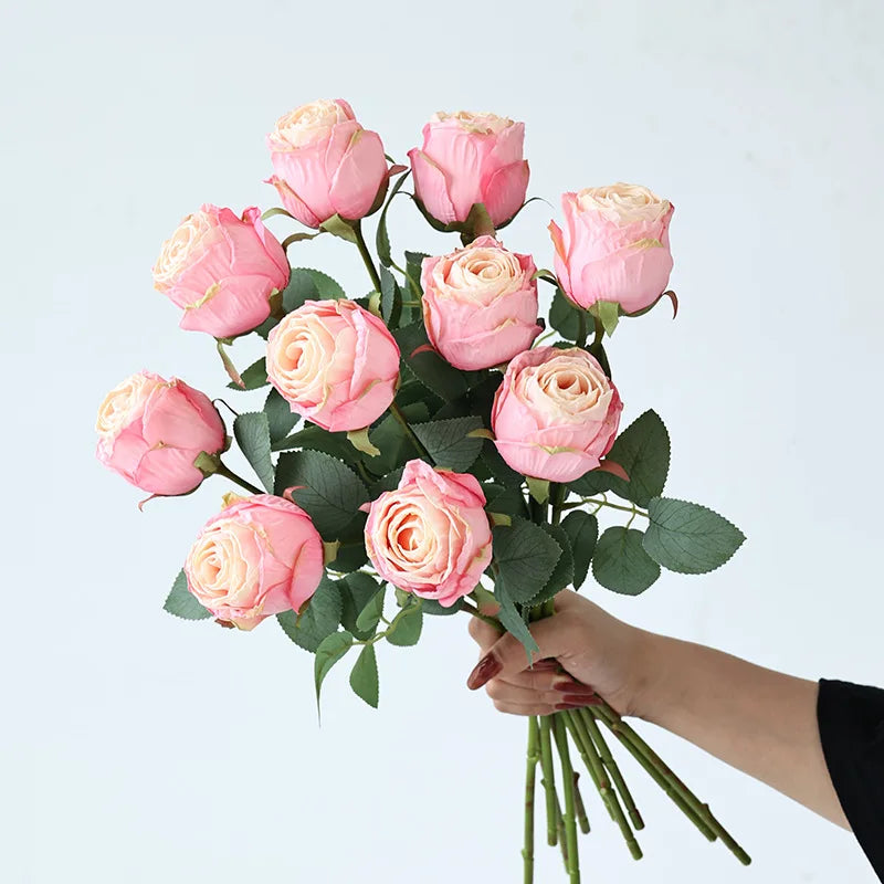 fleur de rose artificielle pour décoration de mariage et table