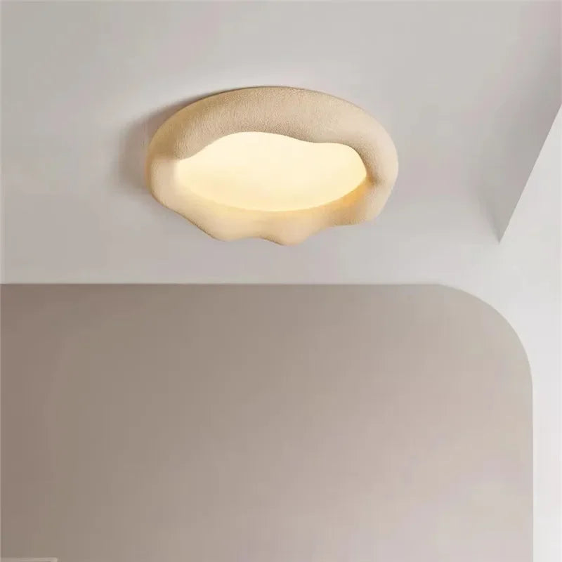 plafonnier nuage style wabi sabi minimaliste pour éclairage doux