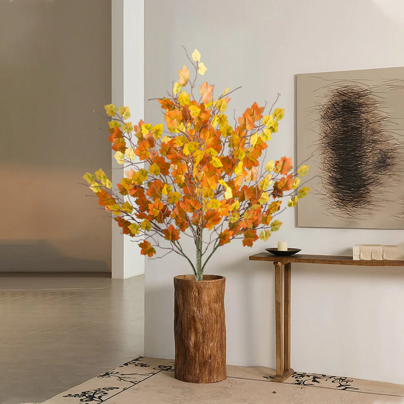 arbre d'érable artificiel avec feuilles d'automne pour décoration festive