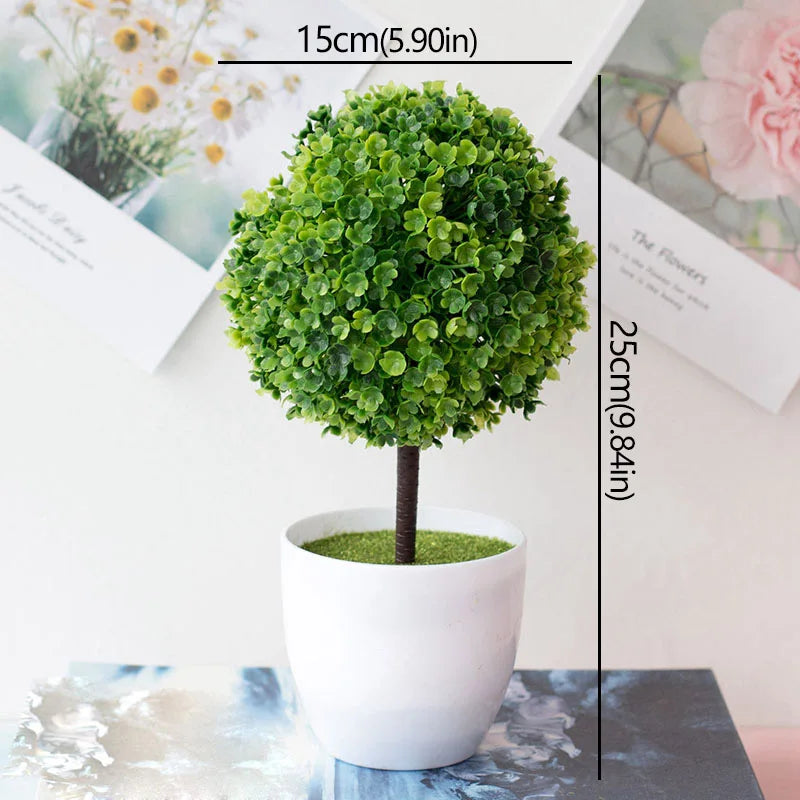 arbre artificiel bonsaï avec fleurs pour décoration intérieure