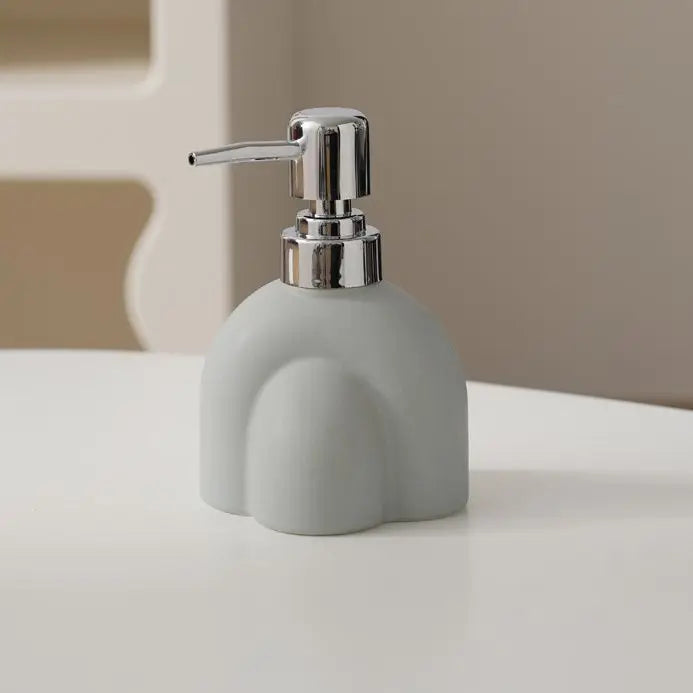 distributeur de savon en céramique portable pour shampoing et eau