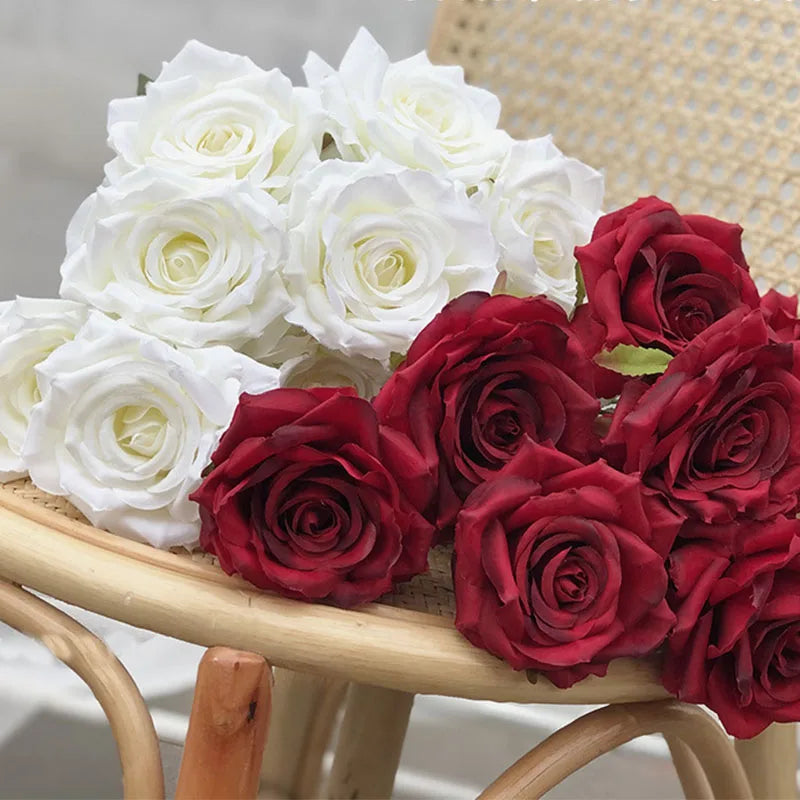 fleurs de roses artificielles bouquet décoration pour la maison et bureau