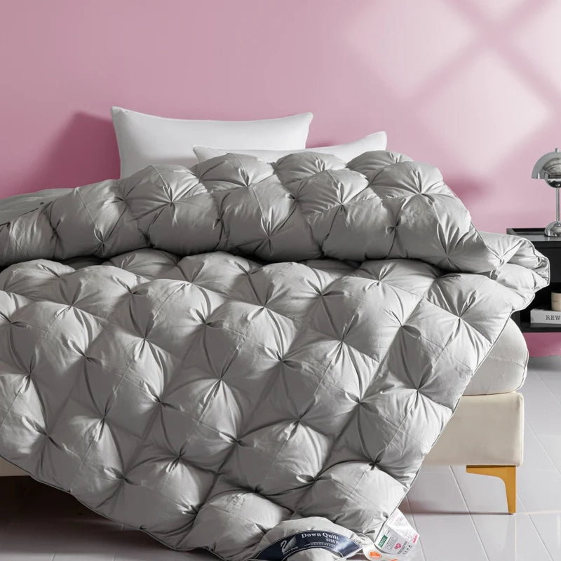 couettes de luxe en duvet d'oie ultra douces pour toutes les saisons