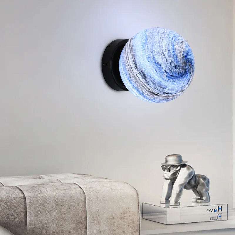 plafonnier planet ball moderne minimaliste pour éclairage intérieur européen