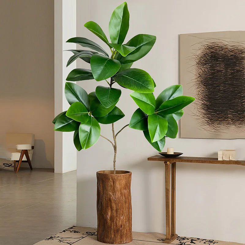 grands ficus artificiels en caoutchouc pour décoration de Noël