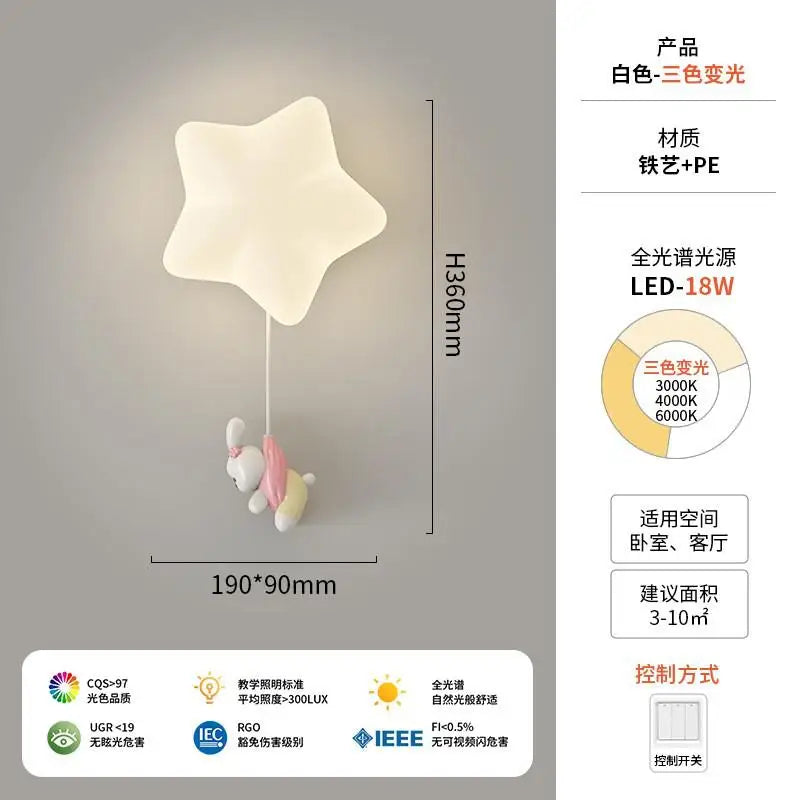 plafonnier moderne à LED avec couverture en coton décorative