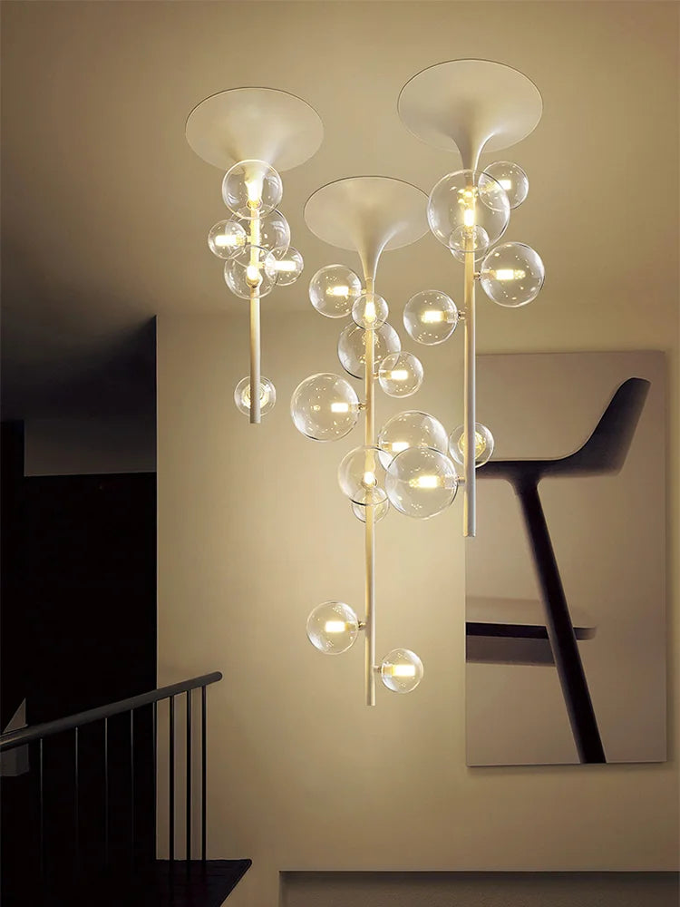 lustre moderne à led design créatif pour intérieur élégant