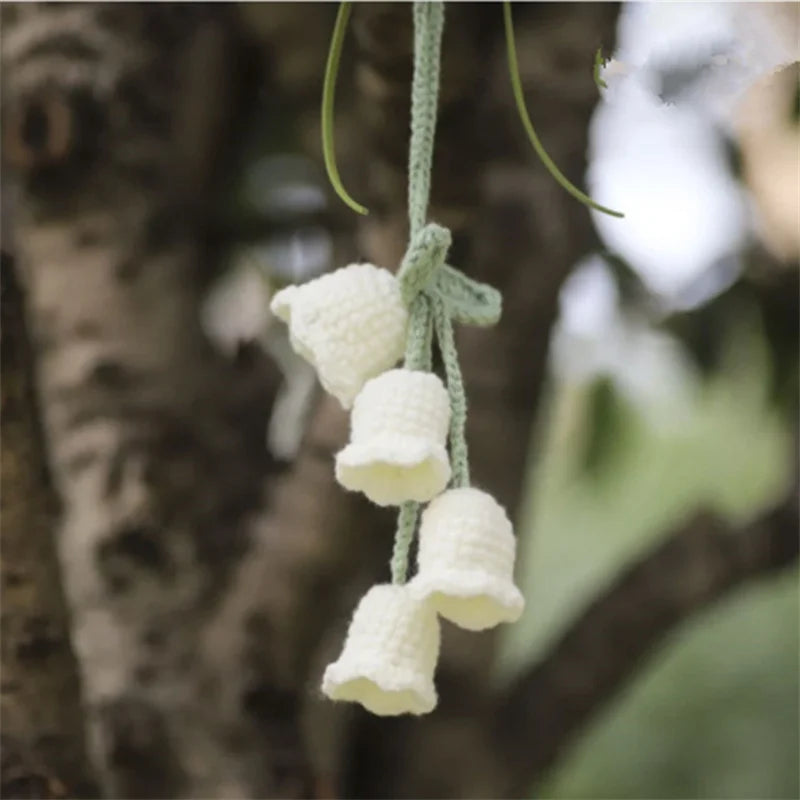 crochet suspendu créatif pour décoration de voiture plante en pot