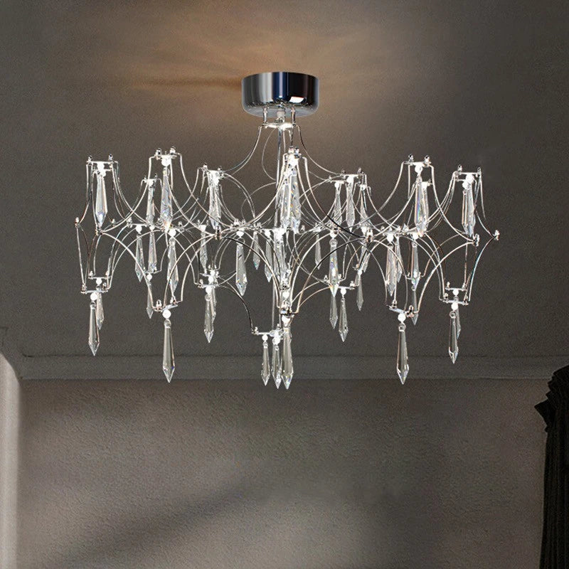 lustre en cristal moderne pour un décor intérieur élégant