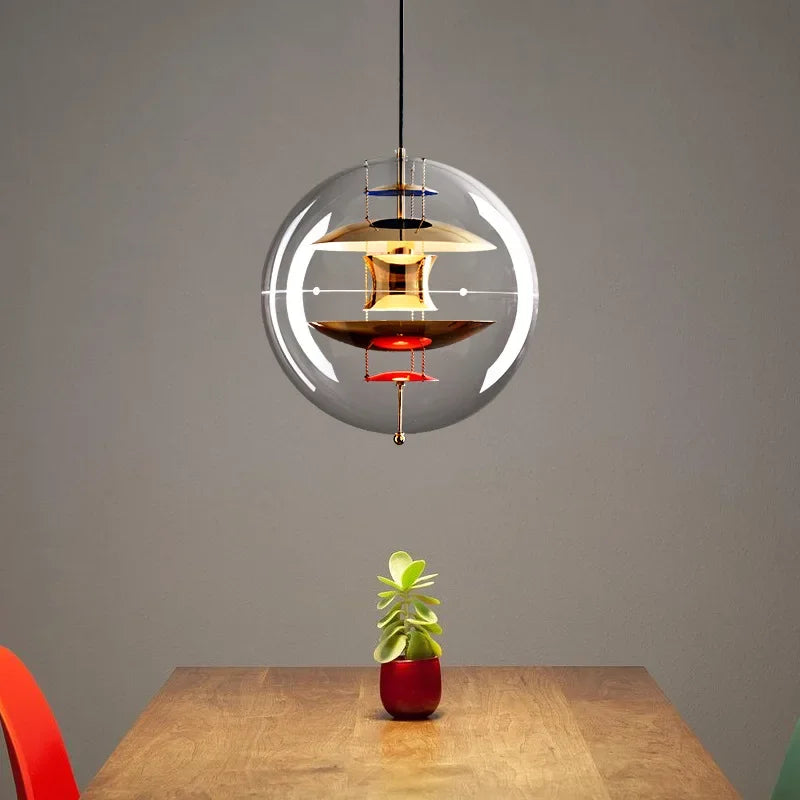 suspension globe design scandinave luminaire moderne élégant