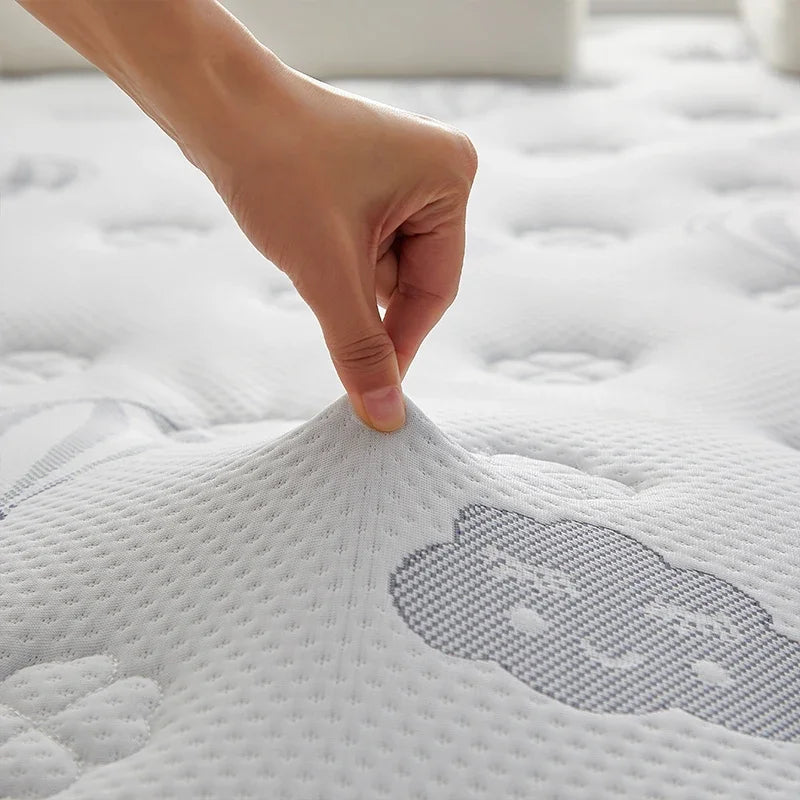 matelas en latex brodé avec mousse à mémoire et support haute densité