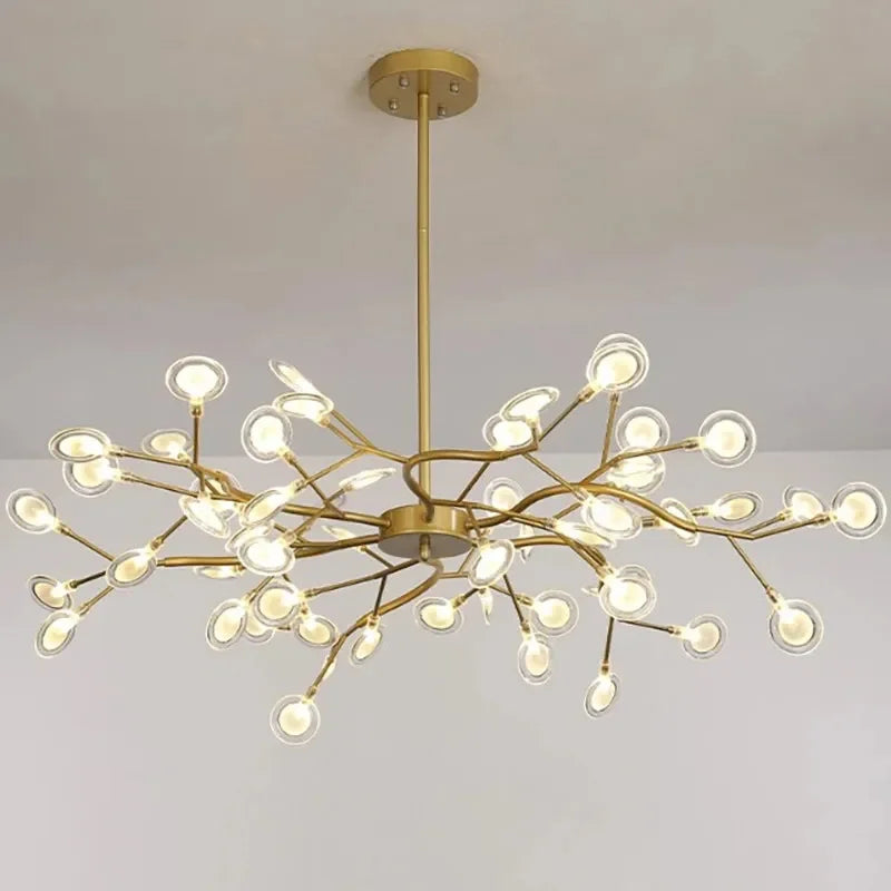 2024 Modern Pendant lights Gold Black tree branch Chandeliers room decor Bedroom Dining Living Room Luster Lamp Home Decoration