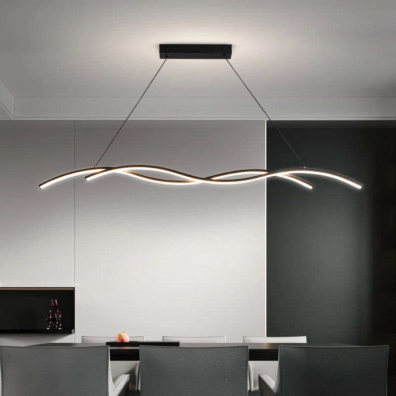 Modern minimalist dining room LED chandelier, living room, study room, bedroom, bar, interior decoration lighting chandelier