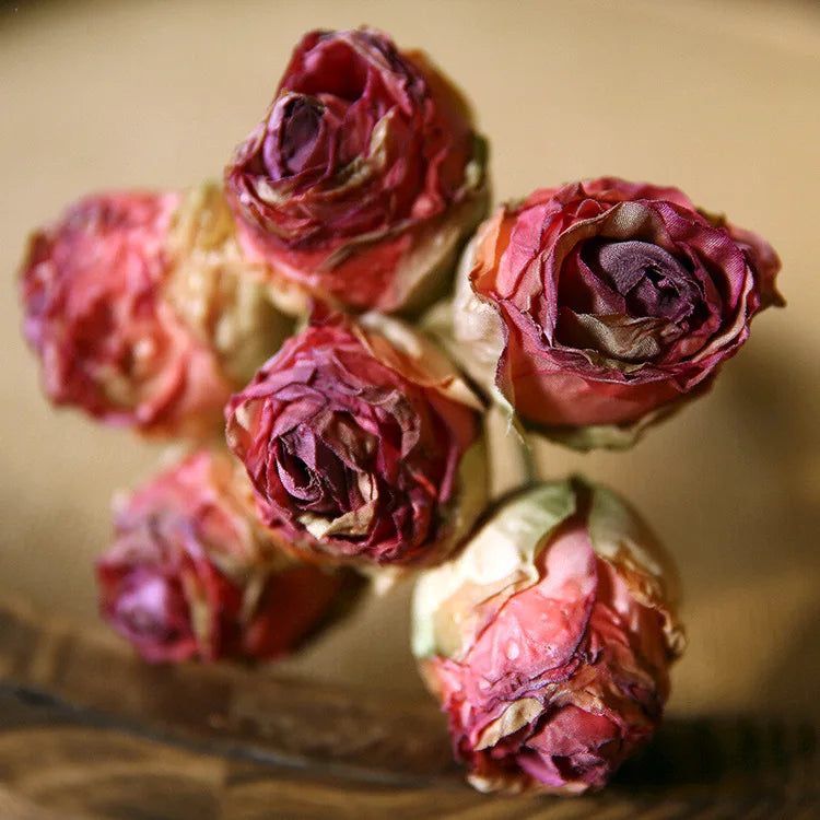 bouquet de roses artificielles en soie décorations rétro pour divers espaces