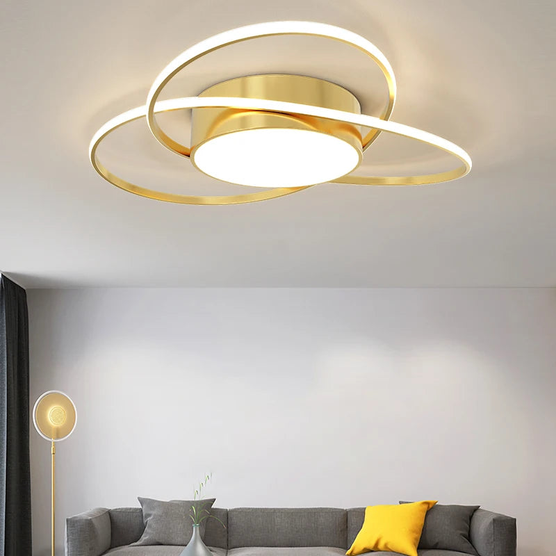 lustre moderne led pour décoration intérieure nordique élégante