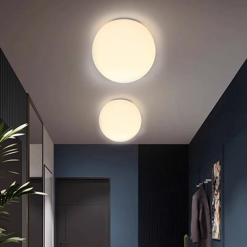 plafonnier led en verre design nordique minimaliste luminaire décoratif