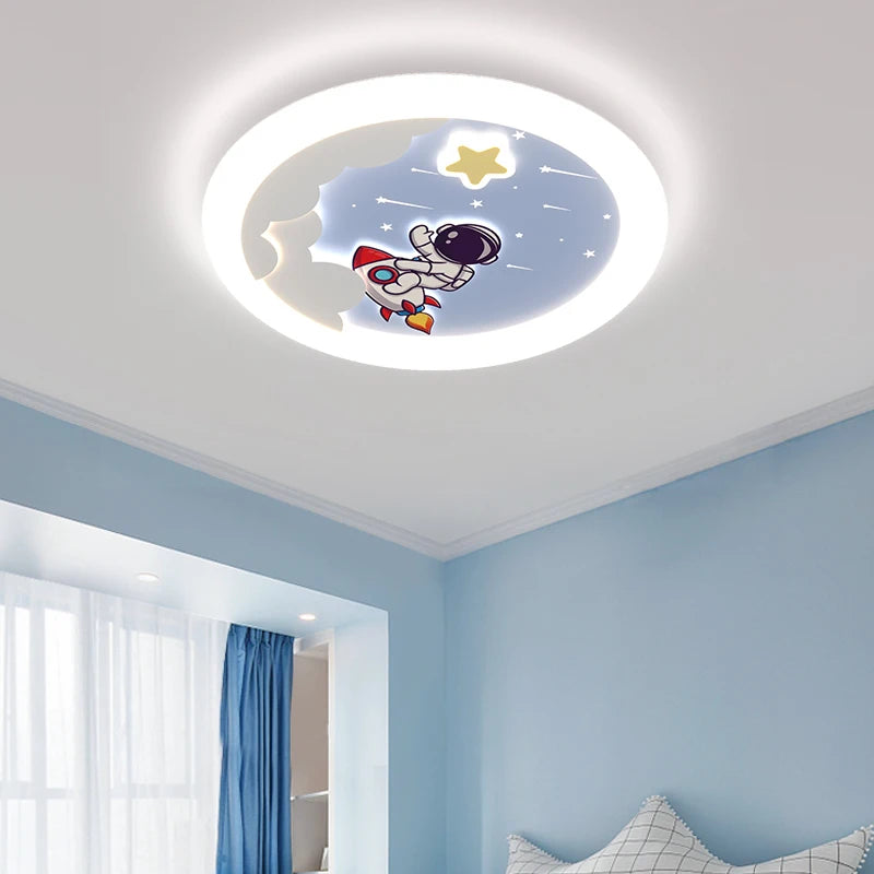 plafonnier astronaute pour chambre enfant design ludique et protecteur