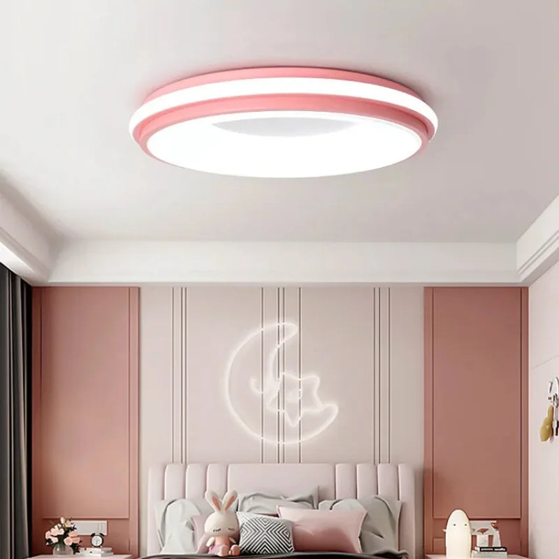 plafonnier led nordique macaron lumière circulaire moderne éclairage maison