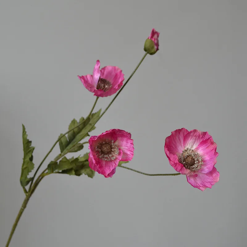 fleur artificielle coquelicot pour décoration de fête et jardin