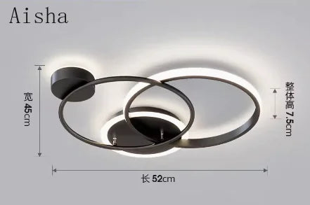 plafonnier led nordique design moderne pour éclairage décoratif