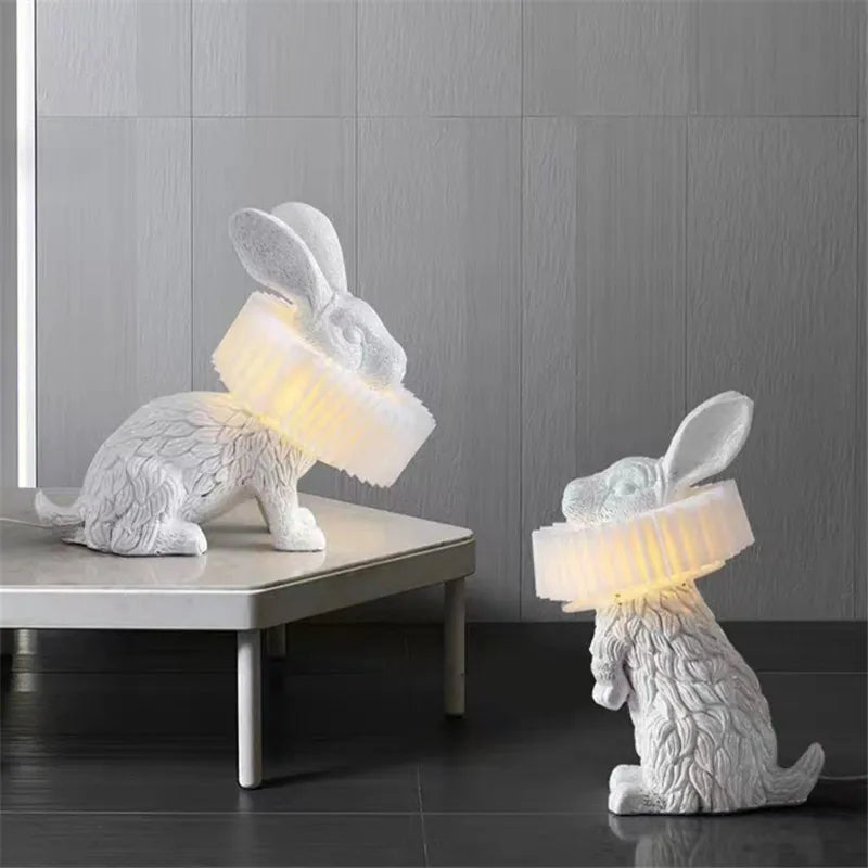 lampe de table lapin adorable pour décoration enfant