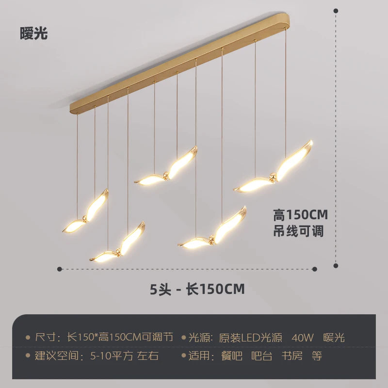 lustre moderne suspendu pour atmosphère créative et minimaliste