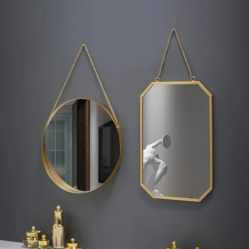 miroir mural rond créatif pour décoration intérieure et maquillage