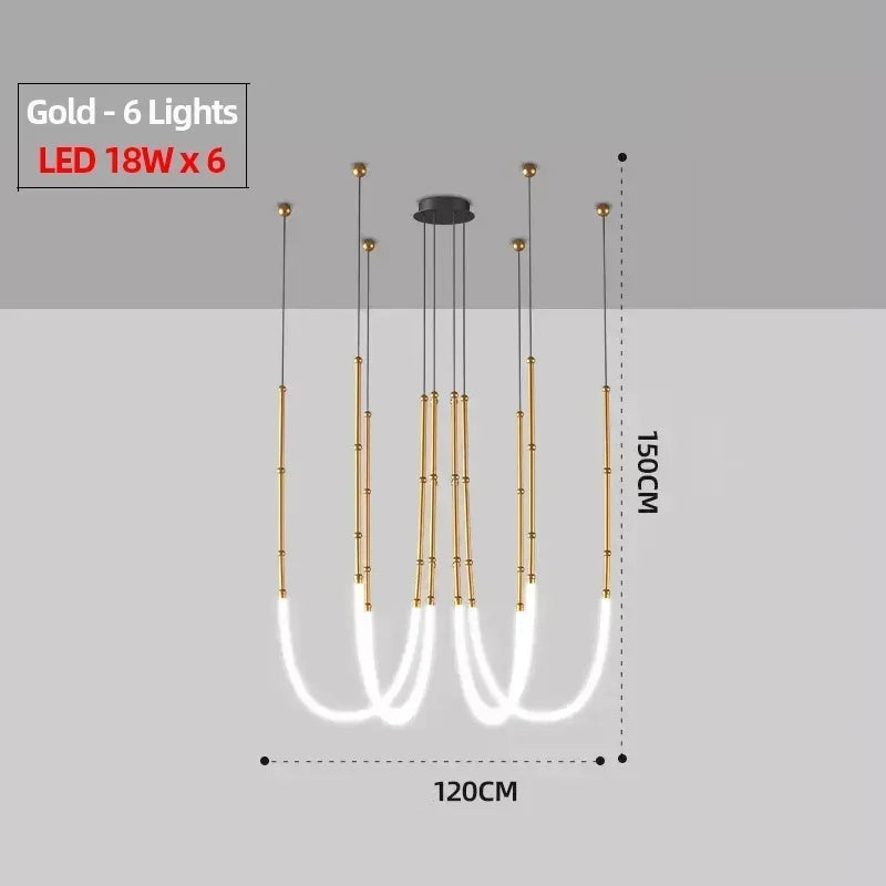 suspension led moderne pour décoration intérieure élégante et stylée