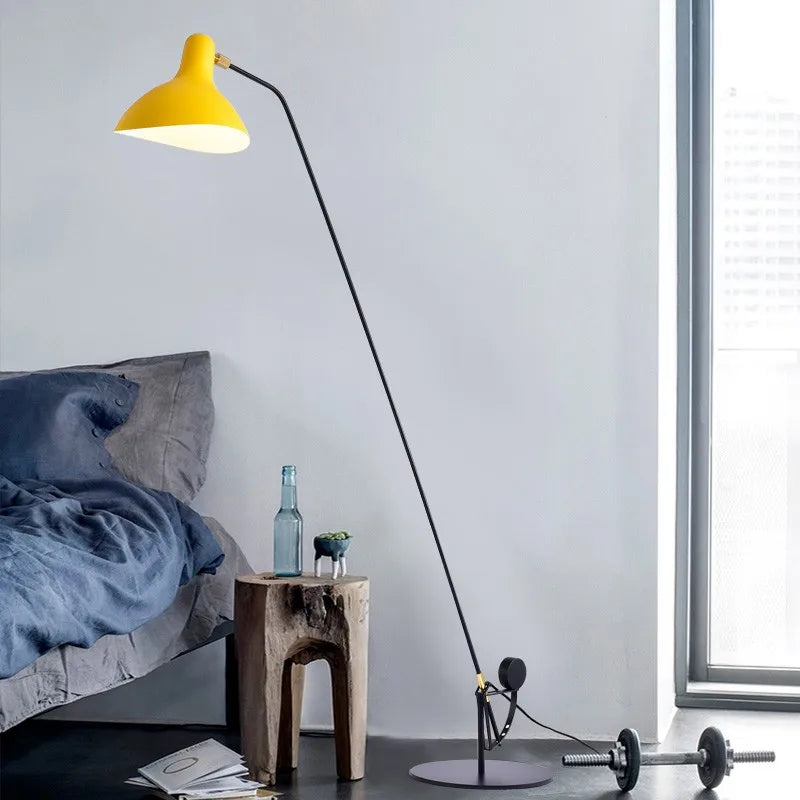 lampe de sol moderne à led au design créatif nordique