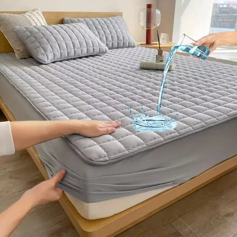 protège-matelas imperméable anti-acariens antibactérien motif relief