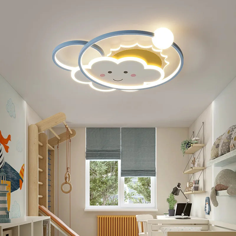 plafonnier nuage moderne pour chambre d'enfant romantique et chaleureuse