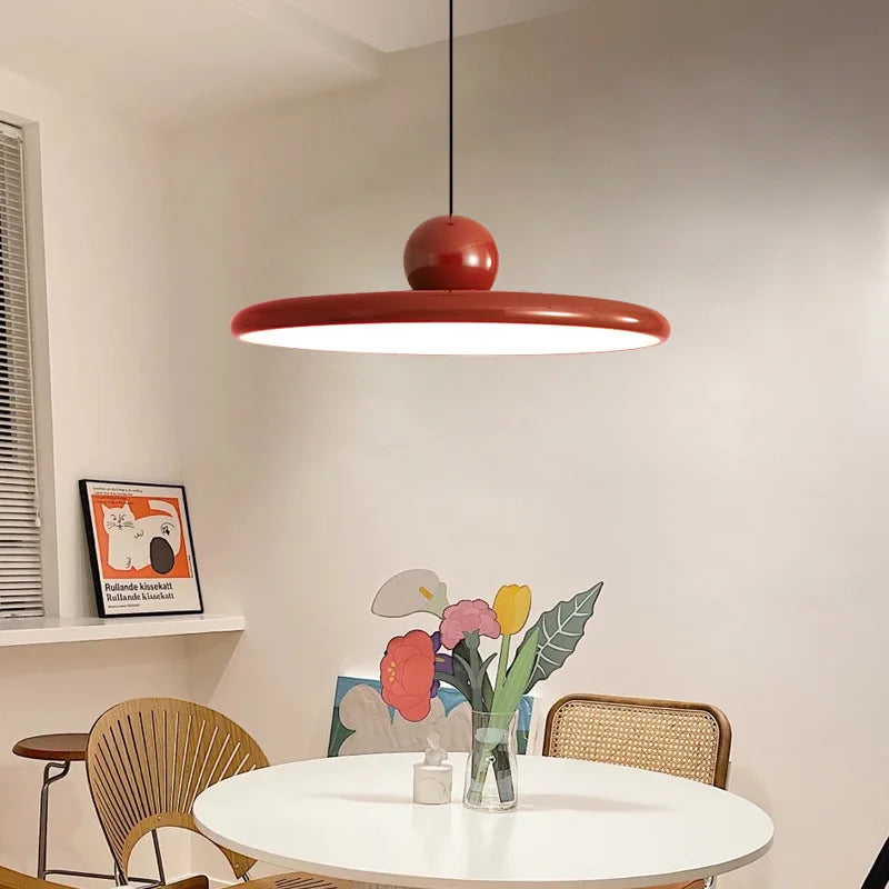 lustre nordique led élégant avec abat-jour pour décoration maison