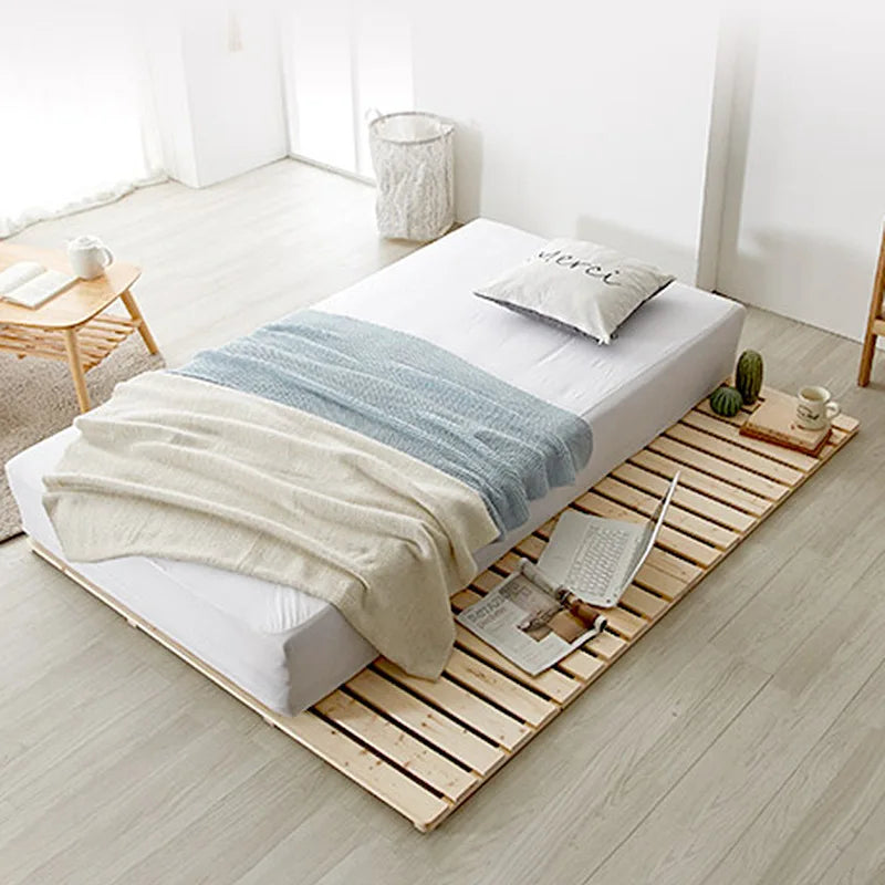 lattes de support en bois massif style japonais pour lit tatami