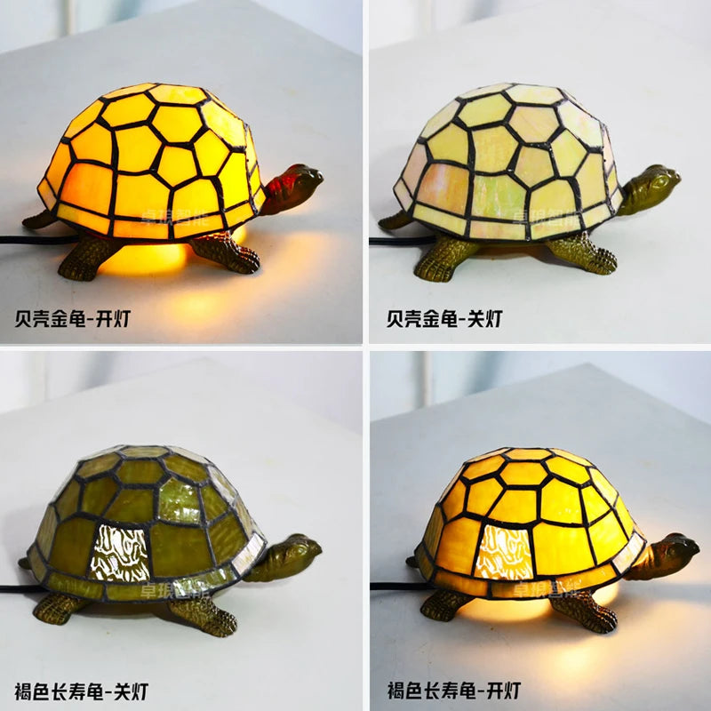 lampe de chevet tortue veilleuse led décorative pour enfant