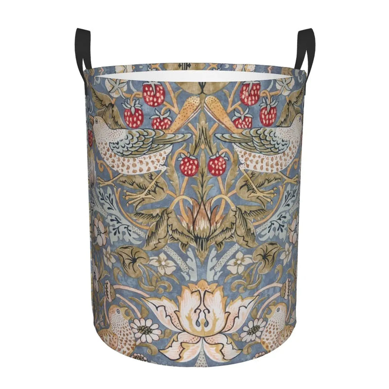 panier à linge pliable floral pour rangement jouets bébé