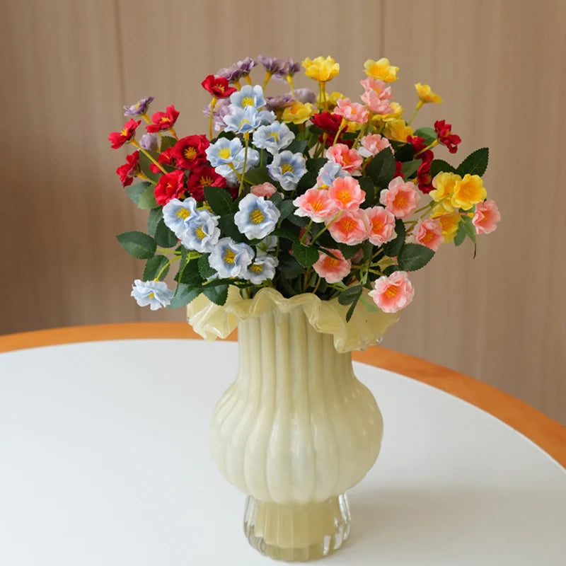 fleurs de roses artificielles en soie pour mariage et décoration