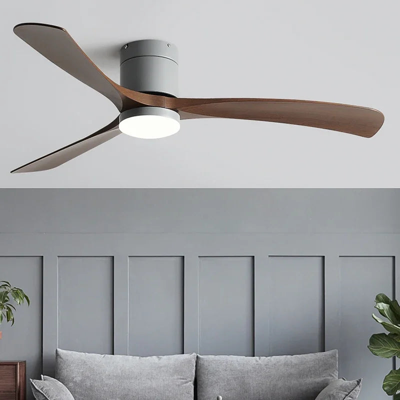 ventilateur de plafond moderne avec télécommande et lumières intégrées