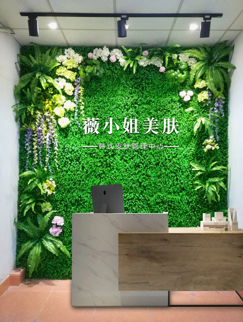 pelouse artificielle décoration murale pour événements et fêtes