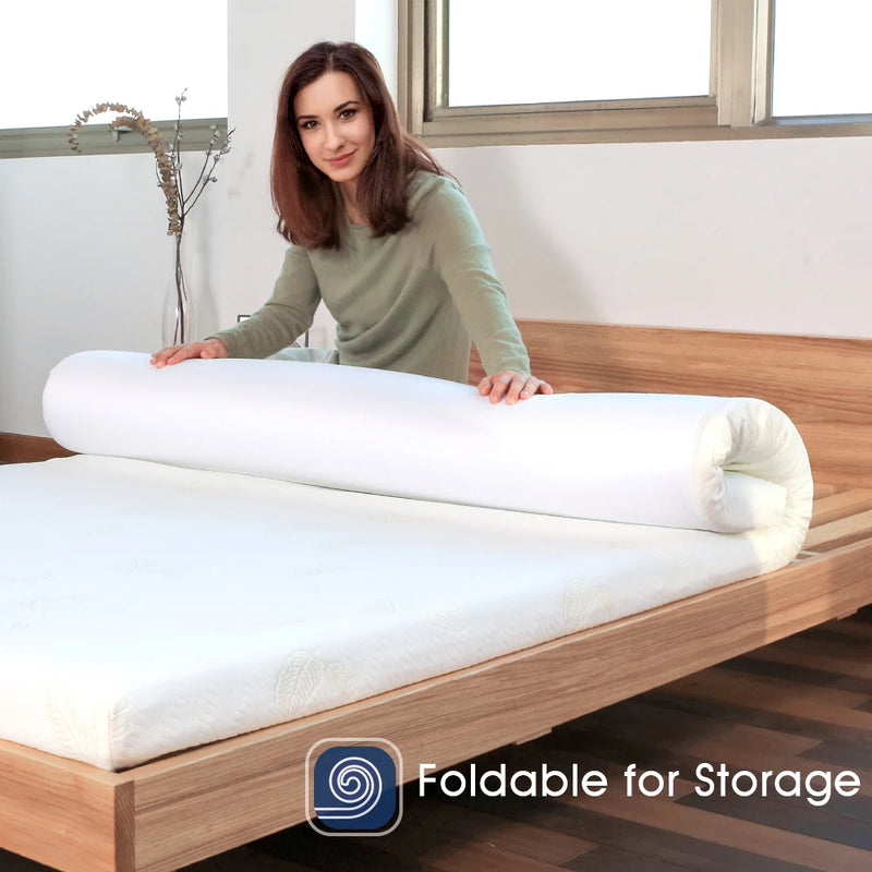 surmatelas en mousse mémoire confort gel pour lit double