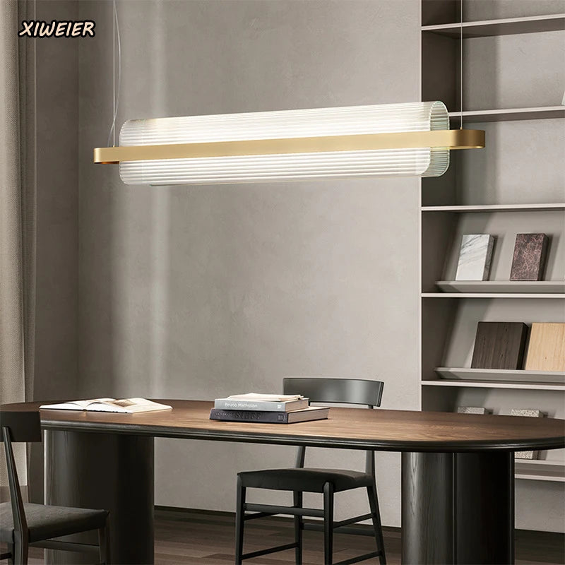 lustre italien simple design nordique post-moderne pour restaurant bar ou bureau