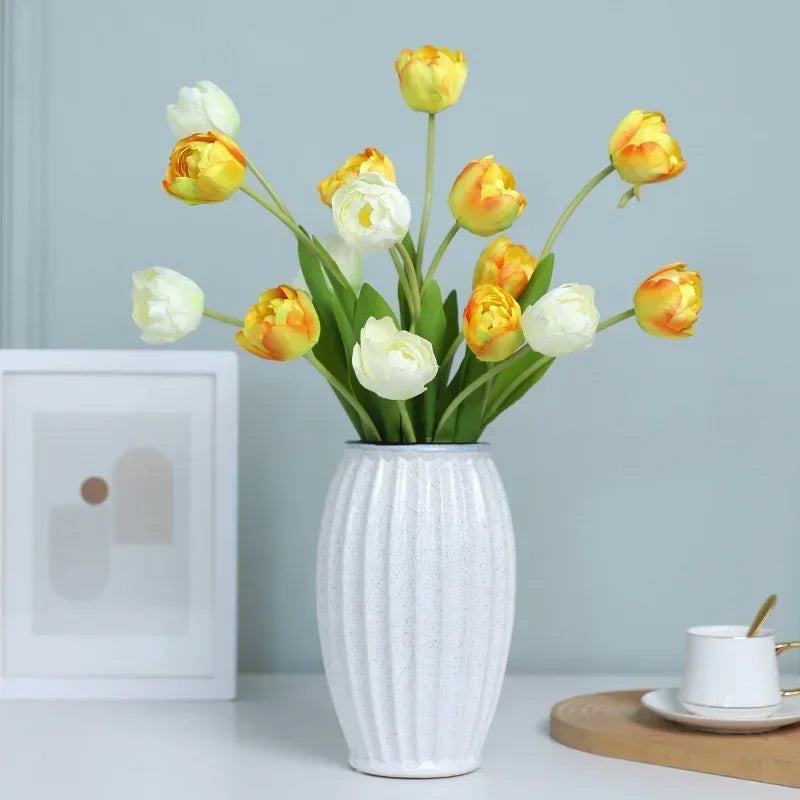 fleurs artificielles tulipes en soie décoratives pour toutes occasions