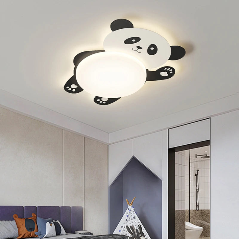 plafonnier panda mignon pour chambre d'enfant moderne minimaliste