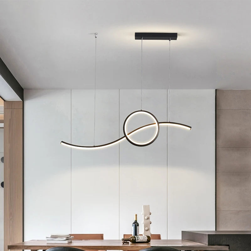lampes suspendues led minimalistes décoration éclairage intérieur