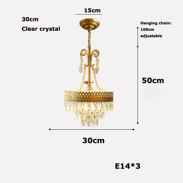 lustre à led en cristal forme larme rose 2024 luminaire élégant moderne